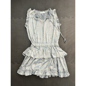 Juliana’s Light Blue Ruffle Tiered Sleeveless Dress Women’s Size L